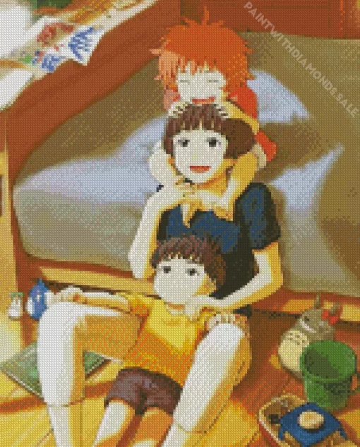 Ponyo With Sosuke And Lisa Diamond Dotz