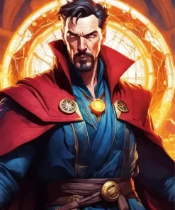 Powerful dr strange Diamond With Numbers