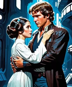 Princess Leia and han solo diamond dotz