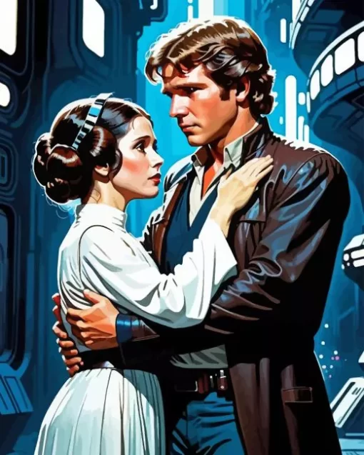 Princess Leia and han solo diamond dotz