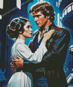 Princess Leia and han solo diamond paints