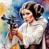 Princess Leia art diamond dotz