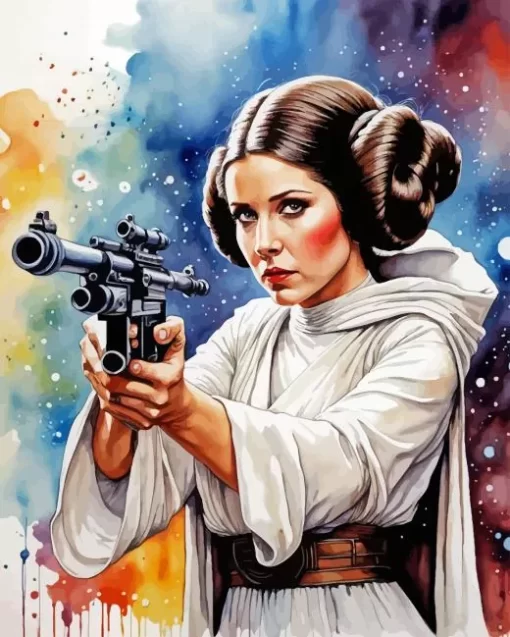 Princess Leia art diamond dotz