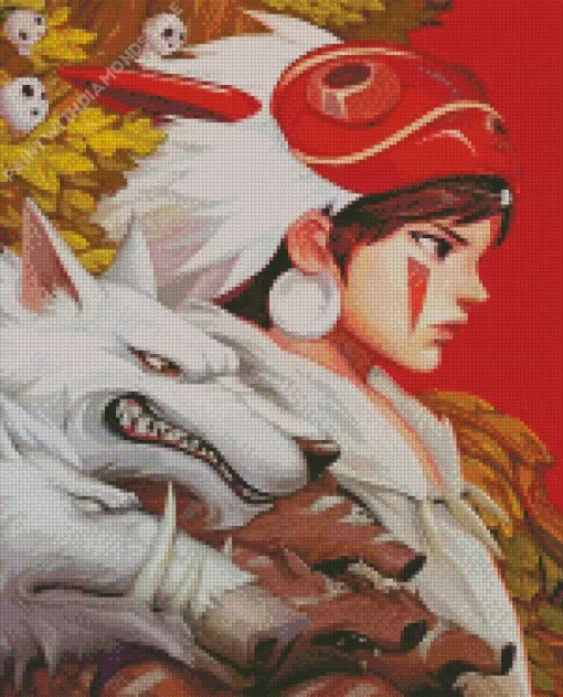 Princess Mononoke Anime Diamond Dotz