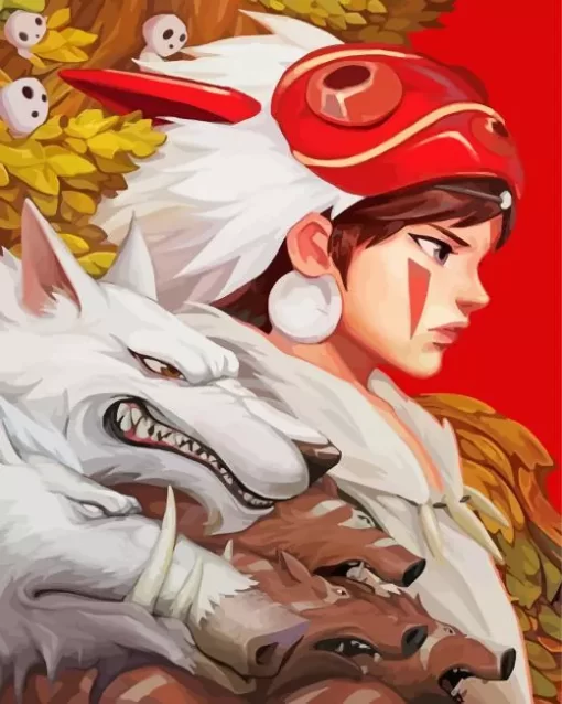 Princess Mononoke Anime Diamond Paints