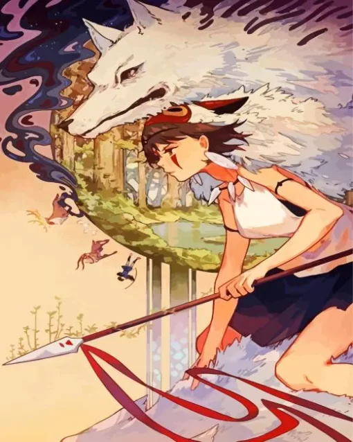 Princess Mononoke Diamond Paints