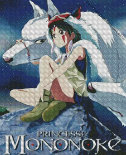 Princess Mononoke Poster Diamond Dotz