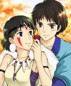 Princess Mononoke San And Ashitaka Diamond Paints