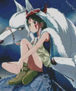 Princess Mononoke San And Moro Diamond Dotz