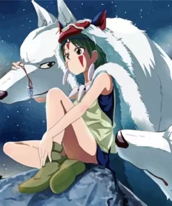 Princess Mononoke San And Moro Diamond Paints