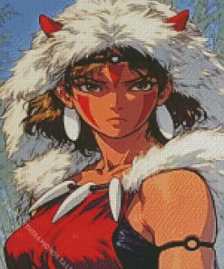 Princess Mononoke San Character Diamond Dotz