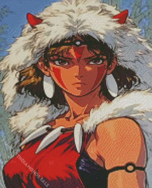 Princess Mononoke San Character Diamond Dotz