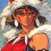 Princess Mononoke San Character Diamond Paints