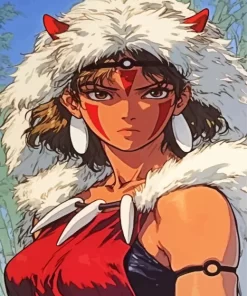 Princess Mononoke San Character Diamond Paints