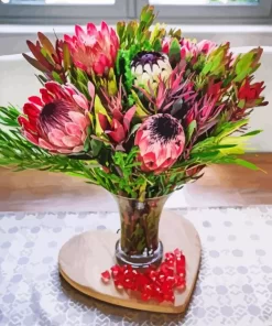 Protea Bouquet Diamond Painting