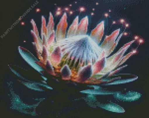 Protea Flower Diamond Painting