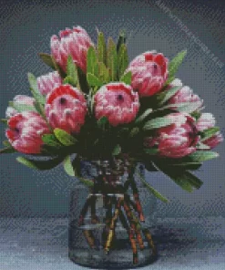 Protea In Jar Diamond Painting