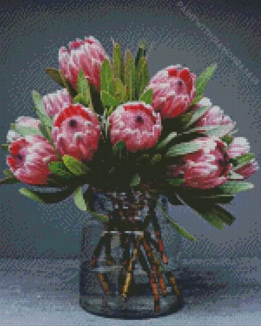 Protea In Jar Diamond Painting