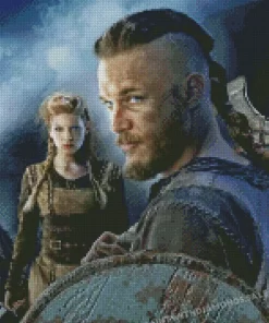 Ragnar Lothbrok And Lagertha Vikings diamond paints