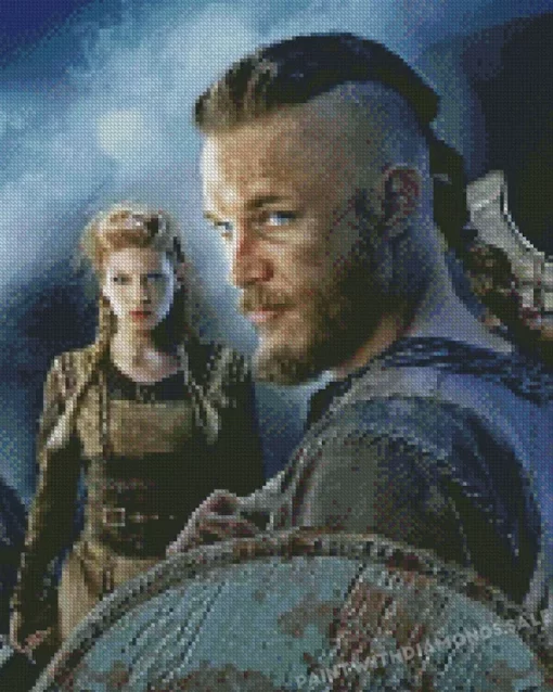 Ragnar Lothbrok And Lagertha Vikings diamond paints