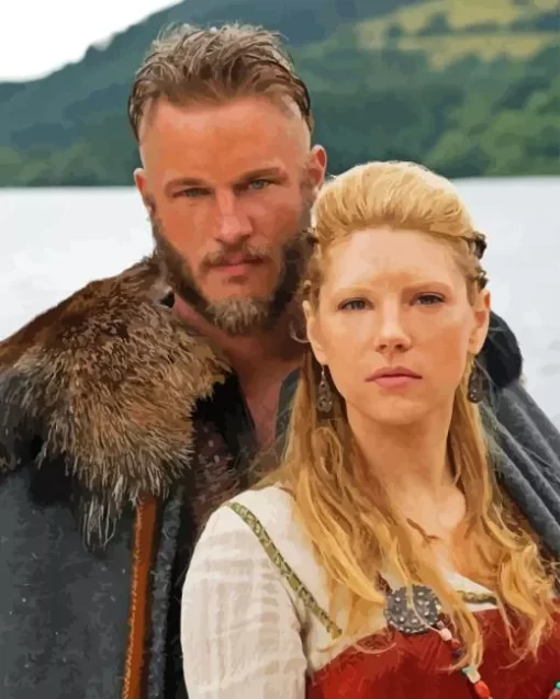 Ragnar and lagertha Vikings diamond dotz