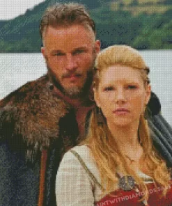 Ragnar and lagertha Vikings diamond paints