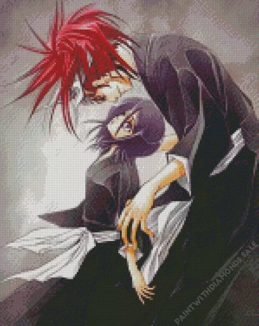 Renji Abarai And Rukia Diamond Dotz