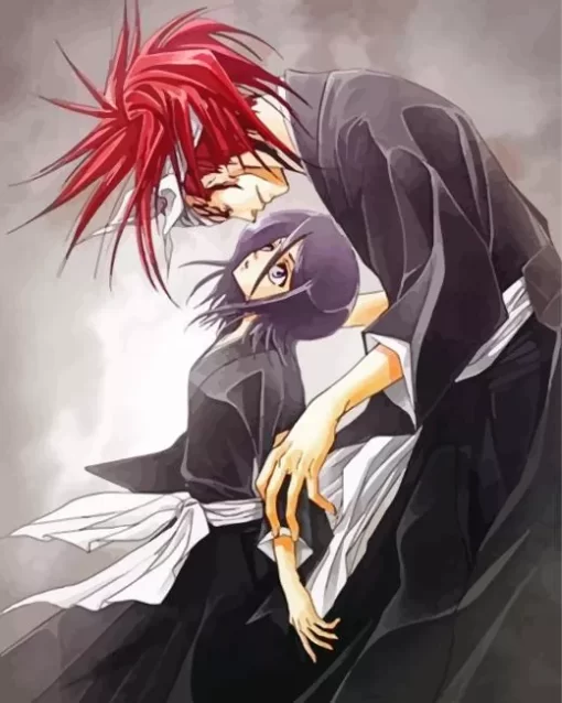 Renji Abarai And Rukia Diamond Paintings