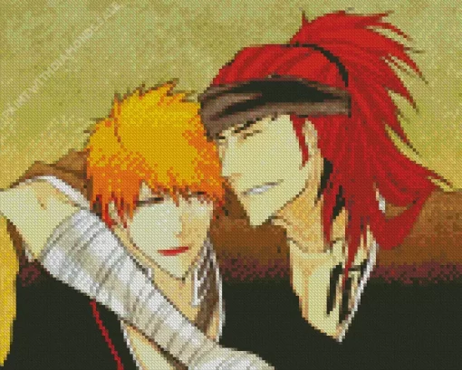 Renji Abarai and ichigo friends Diamond Dotz