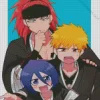 Renji Abarai and ichigo with rukia Diamond Dotz