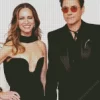 Robert Downey And His Wife Diamond Painting