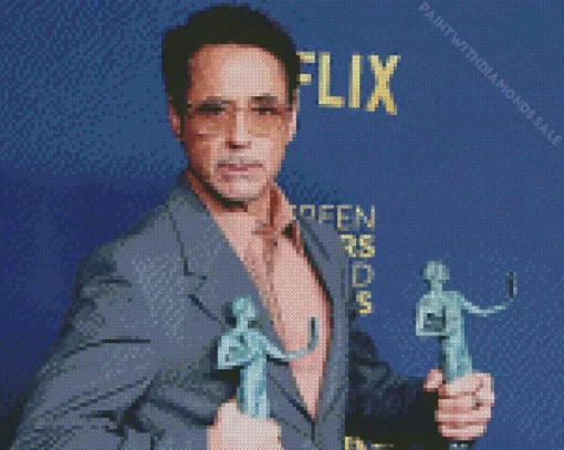 Robert Downey In Suit Diamond Painting