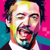 Robert Downey Jr Pop Art Diamond Painting