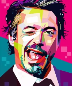 Robert Downey Jr Pop Art Diamond Painting