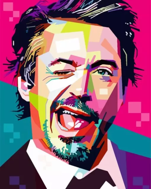 Robert Downey Jr Pop Art Diamond Painting