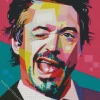 Robert Downey Jr Pop Art Diamond Painting