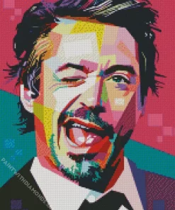 Robert Downey Jr Pop Art Diamond Painting