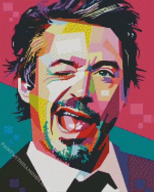 Robert Downey Jr Pop Art Diamond Painting