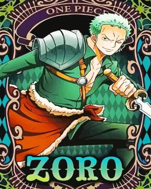 Rorona Zoro One Piece Diamond Paintings