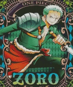 Rorona Zoro One Piece Diamond Paints