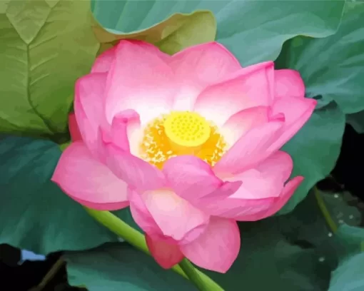 Sacred Lotus Flower Diamond Painting