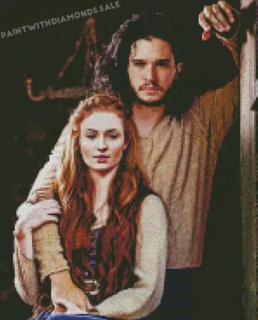 Sansa Stark And Jon Snow diamond dotz