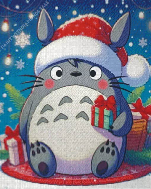 Santa Totoro Diamond Dotz