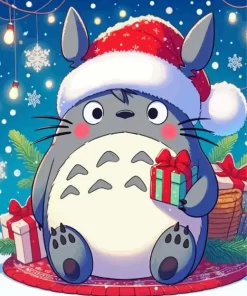 Santa Totoro Diamond Paints