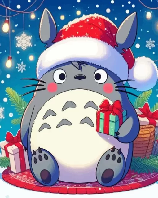 Santa Totoro Diamond Paints