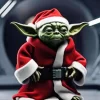 Santa Yoda Star Wars diamond dotz