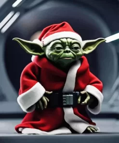 Santa Yoda Star Wars diamond dotz