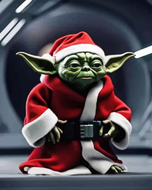 Santa Yoda Star Wars diamond dotz