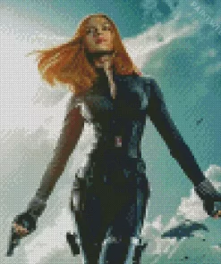 Scarlett Johansson In Captain America Diamond Painting