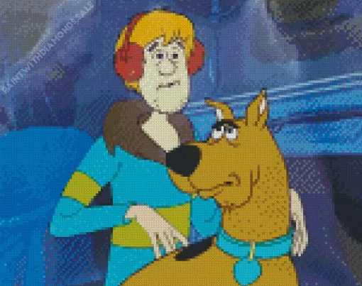 Shaggy Rogers With Scooby Doo Diamond Painting